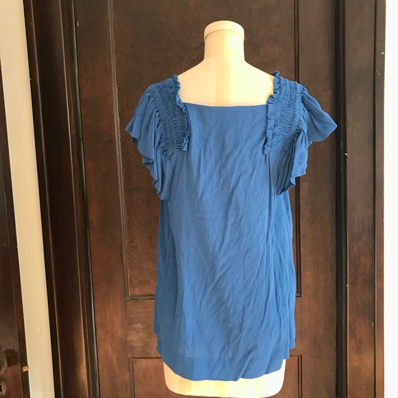 3 for $15! Anthropologie Epaulet Ruffle Top! - Picture 4 of 4